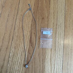 Genevive Pear-Shaped Stud Necklace